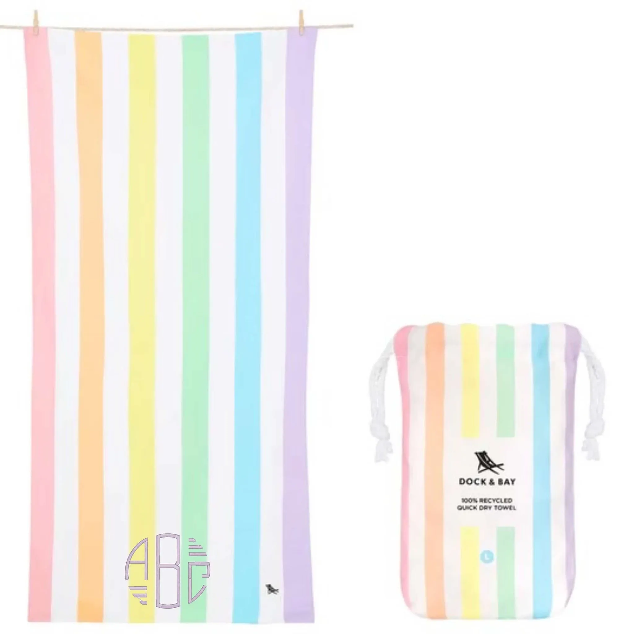 Dock and Bay Towel (Rainbow)