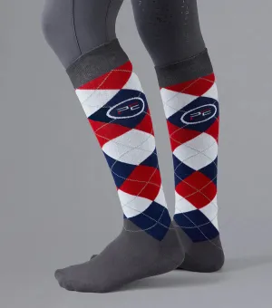 Premier Equine Adults 4 Season Classic Check Socks 2 Pairs